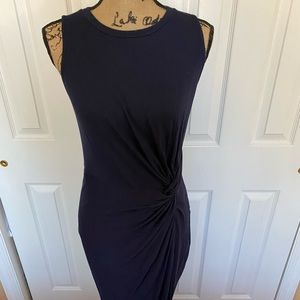 Blue jersey dress